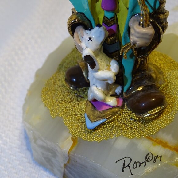 Ron Lee 1987 Clown Balloons Dog I LOVE YOU Figurine 2928/8500 Signed - Picture 10 of 10